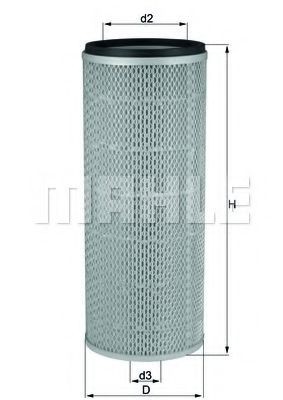 MAHLE ORIGINAL Sekundært luftfilter Varenummer: LXS 255 billige
