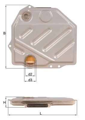 MAHLE ORIGINAL Automatic transmission filter Article number: HX 48 cheaply