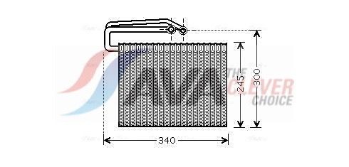 AVA COOLING SYSTEMS Höyrystin, ilmastointilaite tuotenumero: OLV399 edullisesti