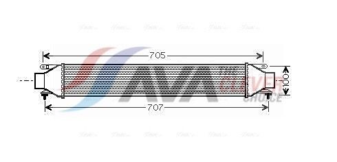 AVA COOLING SYSTEMS Intercooler număr articol: FT4321 ieftin