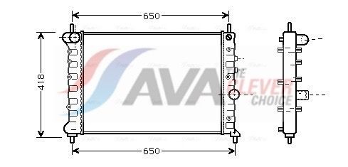 AVA COOLING SYSTEMS Fordamper aircondition Varenummer: DWV058 billige