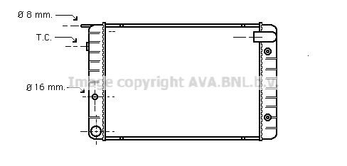 AVA COOLING SYSTEMS Kylare Artikelnummer: VO2012 billigt