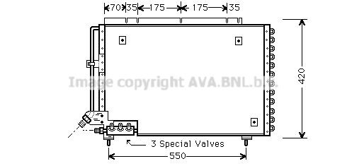 AVA COOLING SYSTEMS Condensador, ar condicionado Número de artigo: VO5082 baixo custo