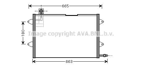 AVA COOLING SYSTEMS Condensador, ar condicionado Número de artigo: VW5146 baixo custo
