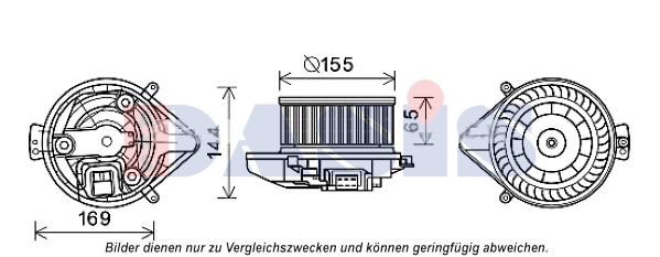 AKS DASIS Ventilator, habitaclu număr articol: 730004N ieftin