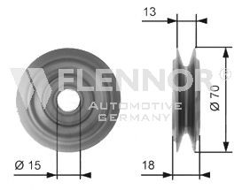 FLENNOR Galoppino / Guidacinghia, Cinghia trapezoidale Numero articolo: FU20998 poco costoso