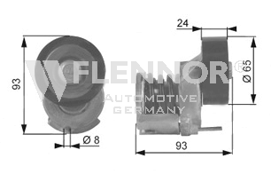 FLENNOR Spannrolle, Keilrippenriemen Artikelnummer: FA20936 kaufen