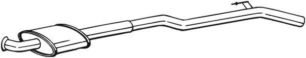 BOSAL Midtre lydpotte artikkelnummer: 283-551 billig