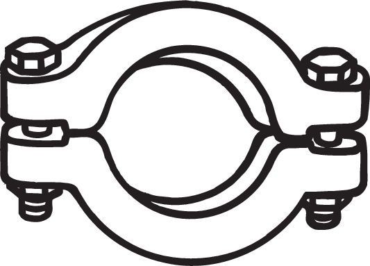 BOSAL Clamp, exhaust system Article number: 254-300 cheaply
