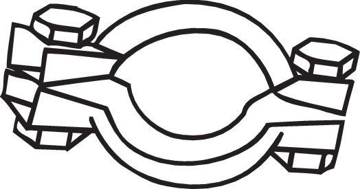 BOSAL Clamp, exhaust system Article number: 254-387 cheaply