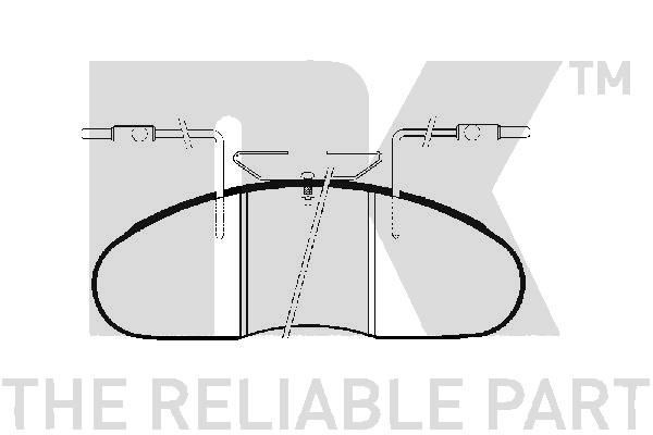 NK Brake pad set Article number: 223923 cheaply