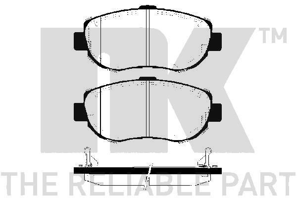 NK Brake pad set Article number: 224543 cheaply
