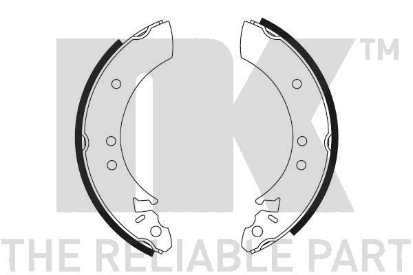 NK Brake Shoe Set Article number: 2799041 cheaply