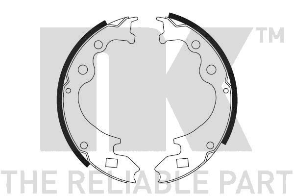 NK Brake Shoe Set Article number: 2799460 cheaply
