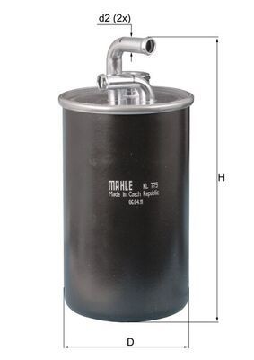 KNECHT Fuel filter Article number: KL 775 cheaply