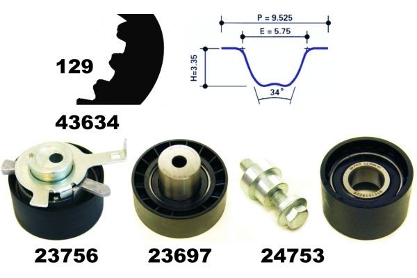 MAPCO Zahnriemensatz Artikelnummer: 23608 kaufen