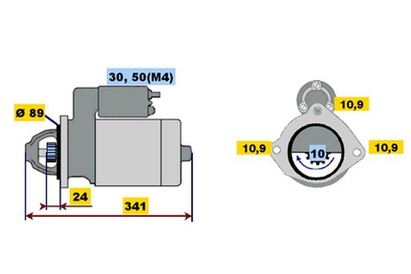BOSCH Drive Bearing, alternator Article number: F 00M 136 342 cheaply