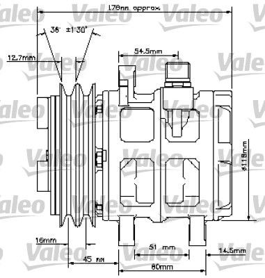 VALEO Compressor, air conditioning Article number: 815817 cheaply