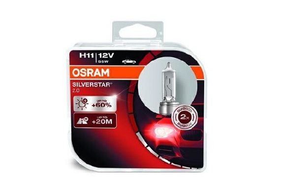 OSRAM Lyspære, fjernlys SILVERSTAR 2.0 artikkelnummer: 64211SV2-HCB billig