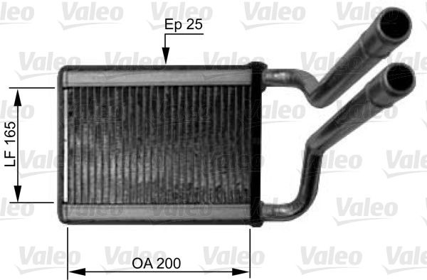 VALEO Heater matrix Article number: 812438 cheaply