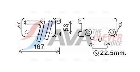 AVA COOLING SYSTEMS Ölkühler, Automatikgetriebe Artikelnummer: BW3396 günstig