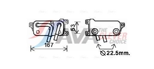AVA COOLING SYSTEMS Radiateur d'huile de boite de vitesse automatique UGS: BW3401 à peu de frais
