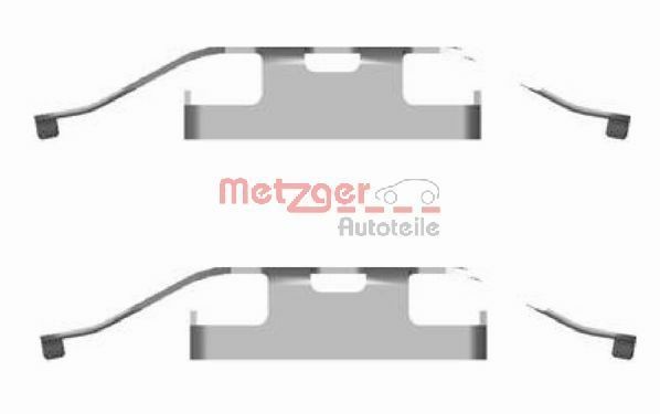 METZGER 109-1682 Zubehörsatz, Scheibenbremsbelag TRANSPORTER VR6 3.2 235 PS Benzin 2015