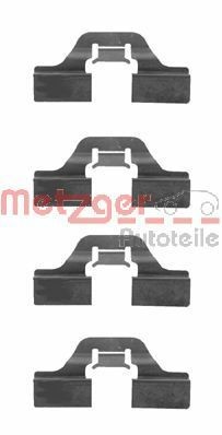 METZGER 109-1211 Set accesorii, placute frana CLIO 1.5 dCi 68 CP motor diesel 2014