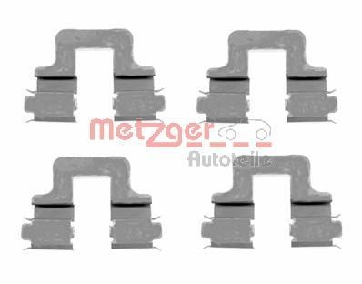 METZGER 109-1606 Комплект принадлежности, дискови накладки GOLF 1.4 TSI 160 K.C. бензин 2009