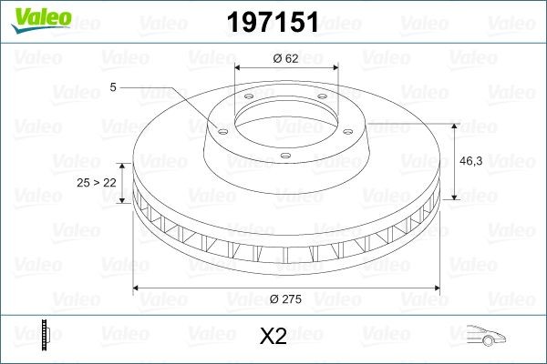 VALEO Piduriketas Artikli number: 197151 soodsalt