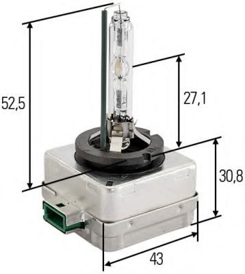 HELLA Xenon lamp Article number: 8GS 009 028-201 cheaply
