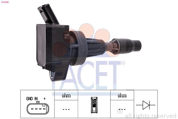 FACET Ignition Coil Unit Article number: 9.8007 cheaply
