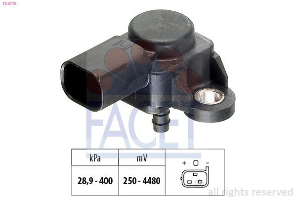 FACET Sensor, exhaust pressure Article number: 10.3175 cheaply