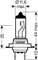 OSRAM Lyspære, fjernlys artikkelnummer: 64210NBU-02B billig