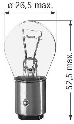 BERU Bulb, brake / tail light Article number: 0500312211 cheaply