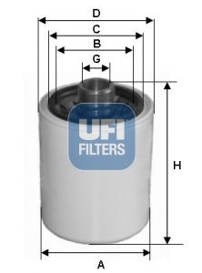 UFI Hüdraulikafilter, roolimine Artikli number: 80.029.00 soodsalt