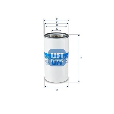 UFI Hydraulic Filter, steering system Article number: 80.042.00 cheaply