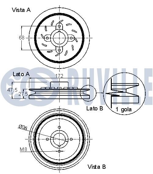 RUVILLE Timing chain kit Article number: 3451000S cheaply