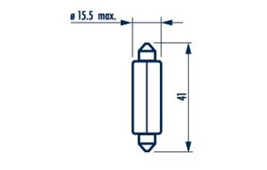 NARVA Bulb, licence plate light Article number: 17522 cheaply