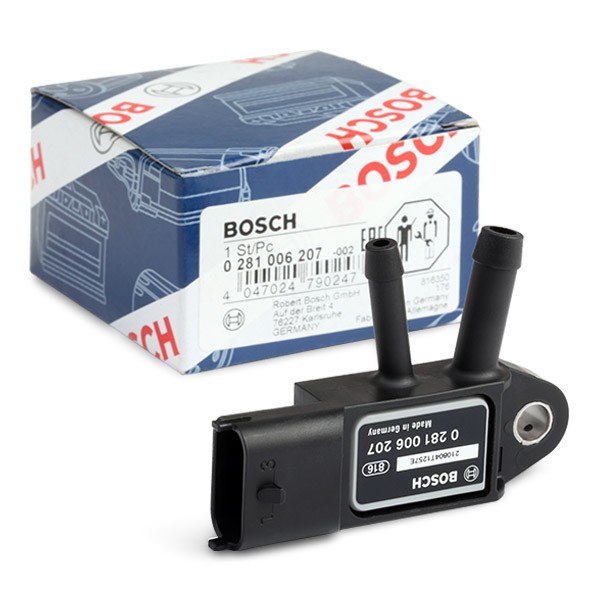 BOSCH Sensor, exhaust pressure Article number: 0 281 006 207 cheaply