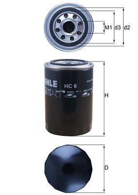 KNECHT Hydraulic Filter, steering system Article number: HC 6 cheaply