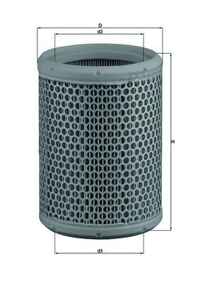 KNECHT Luftfilter Varenummer: LX 130 billige