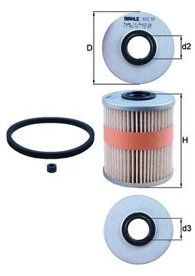 KNECHT Fuel filter Article number: KX 218D cheaply