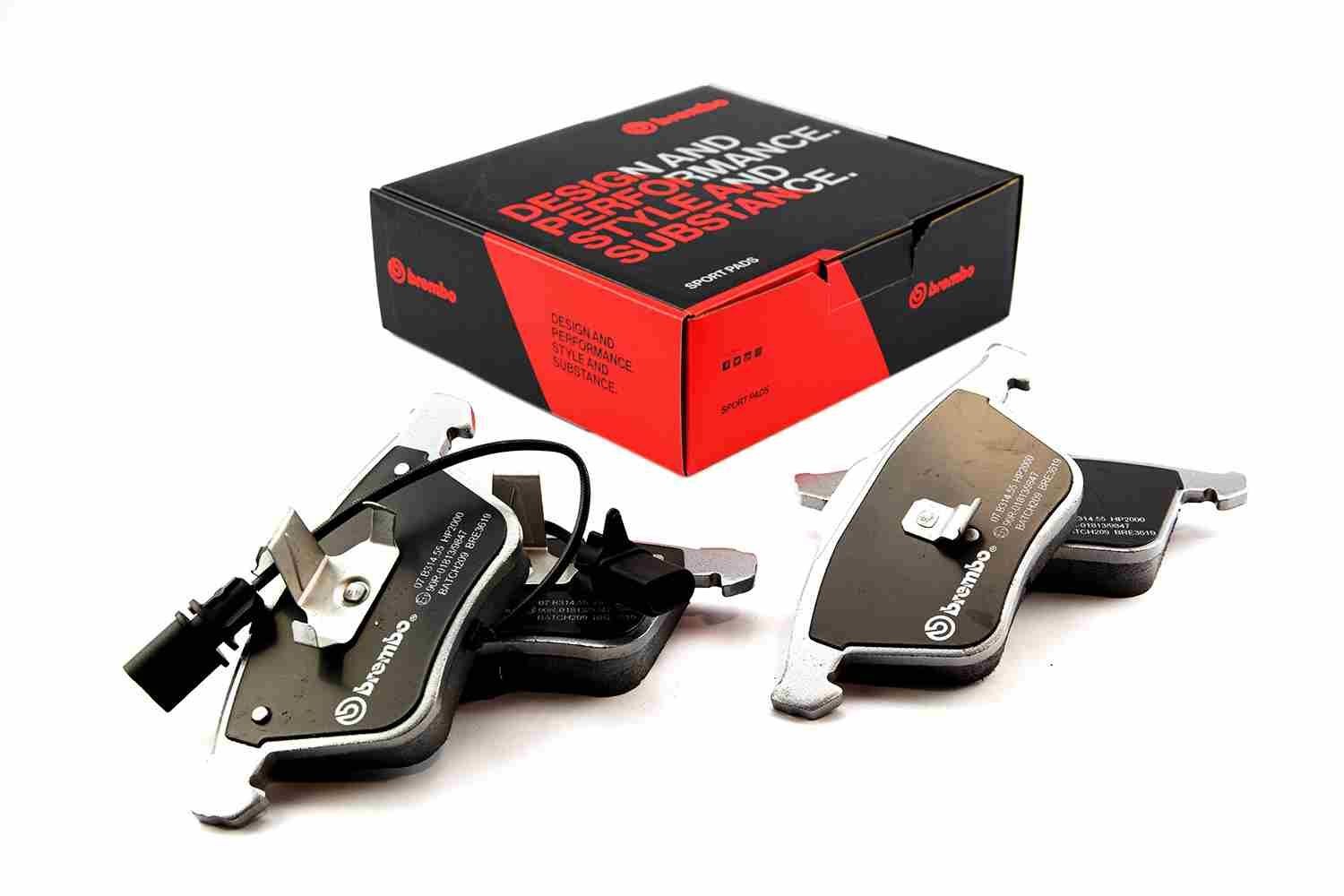 BREMBO Augstas veiktspējas bremžu uzliku komplekts SPORT PADS HP2000 raksta numurs: 07.B314.55 lēti