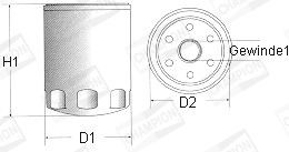 CHAMPION Oliefilter Varenummer: C165/606 billige
