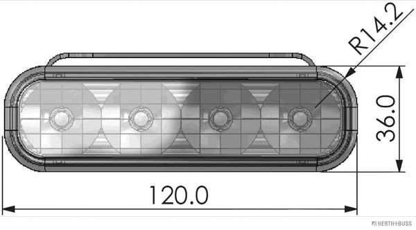 HERTH+BUSS ELPARTS Daytime Running Light Set Article number: 80659110 cheaply