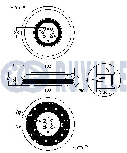 RUVILLE Timing chain kit Article number: 3450040S cheaply