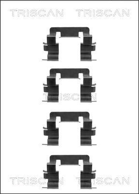 TRISCAN 8105 101624 Set accesorii, placute frana ACCORD 2.0 Vtec (CF9, CF0, CF1, CF2) 150 CP benzina 2003