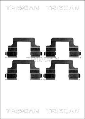 TRISCAN 8105 291606 Комплект принадлежности, дискови накладки A6 RS6 performance 4.0 quattro 605 K.C. бензин 2018