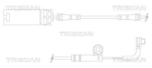 TRISCAN Warning Contact Set, brake pad wear Article number: 8115 11026 cheaply